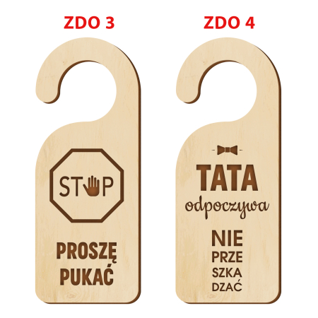 Prezent dla taty na dzień ojca zawieszka na klamkę nie przeszkadzać proszę pukać super tata